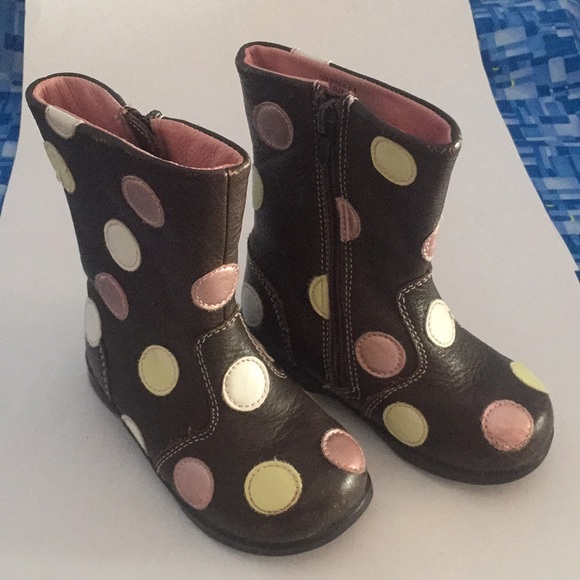 Pediped GUC chocolate brown boots size US 6-6.5 - Picture 2 of 12